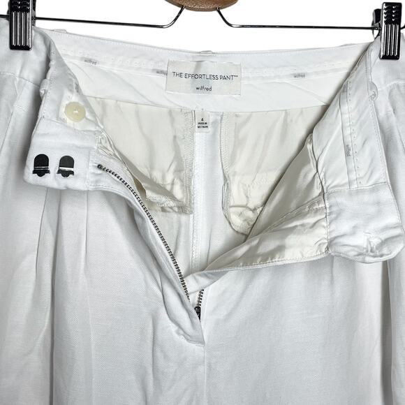 Aritzia White Wide Leg effortless Pants - Picture 7 of 13